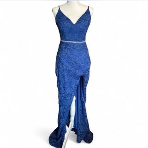 City Vibe royal blue formal gown